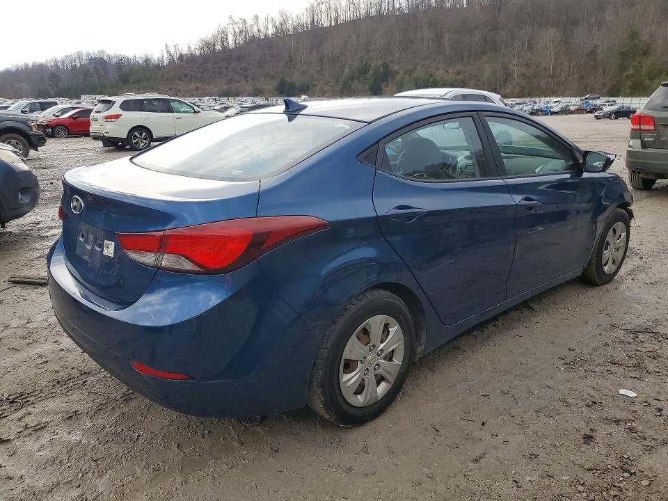 2016 Hyundai Elantra VIN KMHDH4AE1GU489213 COPART salvage auction — FRONT END, Salvage Title, sold $575 on 2026-07-23 (photo 3)