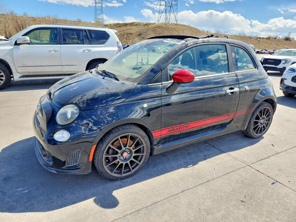 2015 Fiat 500 VIN 3C3CFFJH3FT550621 COPART salvage auction — ROOF, Salvage Title, sold $975 on 2026-08-12 (photo 1)