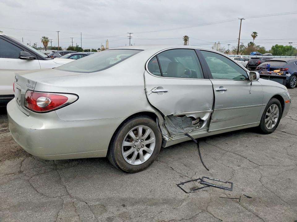 2004 Lexus Es 330 VIN JTHBA30G445016228 COPART salvage auction — SIDE, CA - SALVAGE CERTIFICATE, sold $525 on 2026-07-13 (photo 3)
