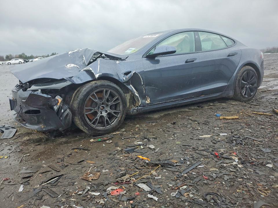 2021 Tesla VIN 5YJSA1E63MF455053 COPART salvage auction — FRONT END, Salvage Title, sold $11,700 on 2026-07-22 (photo 1)