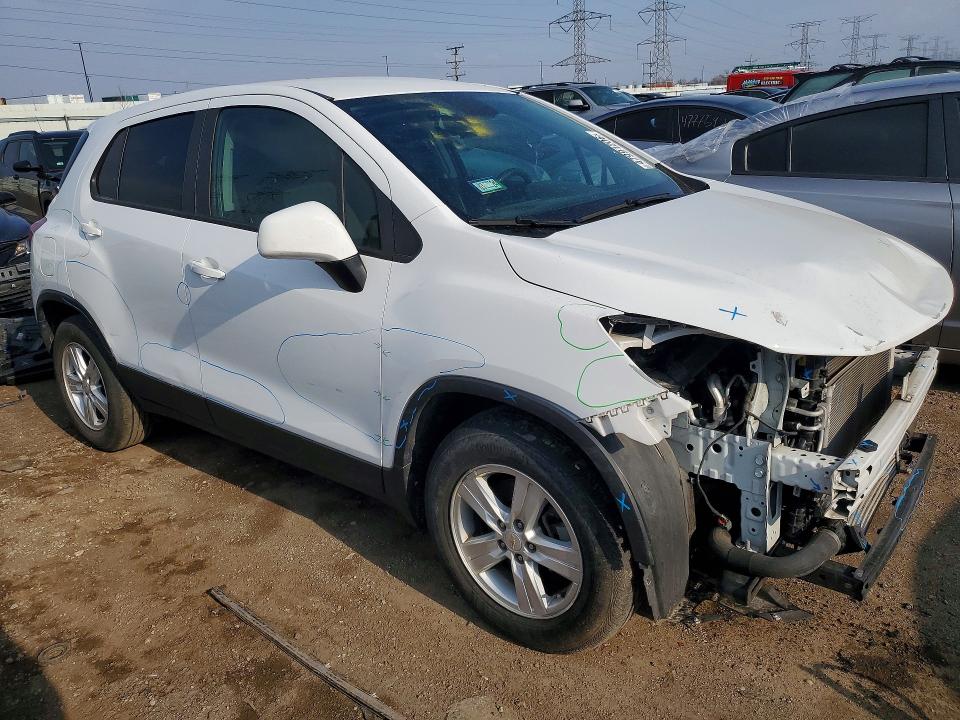 2021 Chevrolet Trax VIN KL7CJKSB7MB329726 COPART salvage auction — FRONT END, Il - Salvage Certificate, sold $1,300 on 2026-07-21 (photo 4)