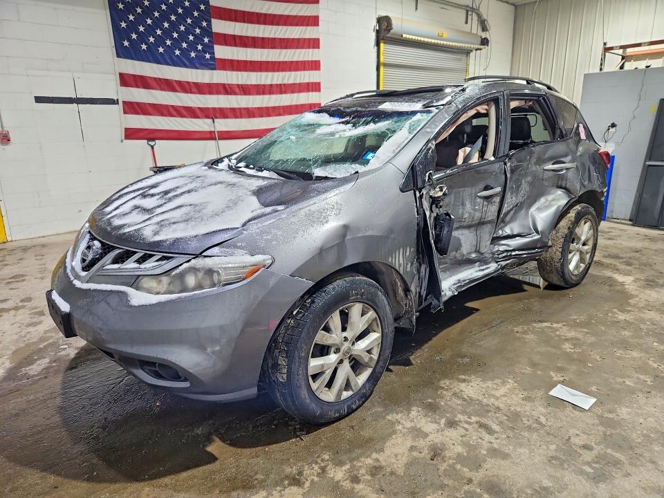 2014 Nissan Murano VIN JN8AZ1MW3EW527862 COPART salvage auction — SIDE, NH - CERT OF TITLE-SALVAGE, sold $425 on 2026-07-02 (photo 1)
