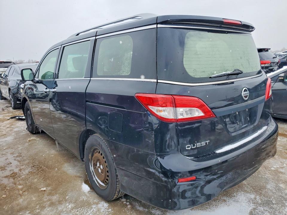 2015 Nissan Quest VIN JN8AE2KP3F9130150 COPART salvage auction — FRONT END, Il - Salvage Certificate, sold $600 on 2026-07-16 (photo 2)