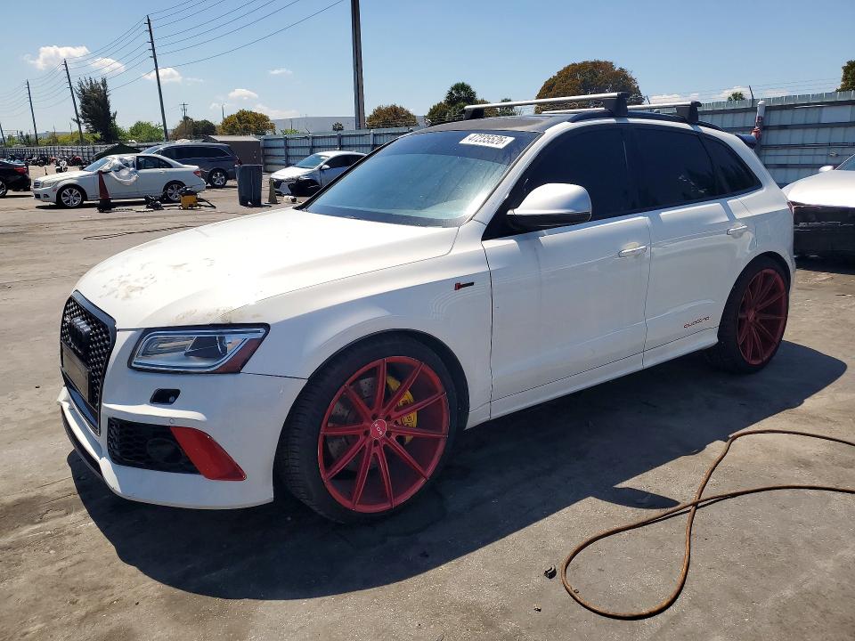 2014 Audi Sq5 VIN WA1CGAFP9EA129613 COPART salvage auction — SIDE, Fl - Cert Of Title Slvg Rebuildable, sold $3,050 on 2026-07-08 (photo 1)