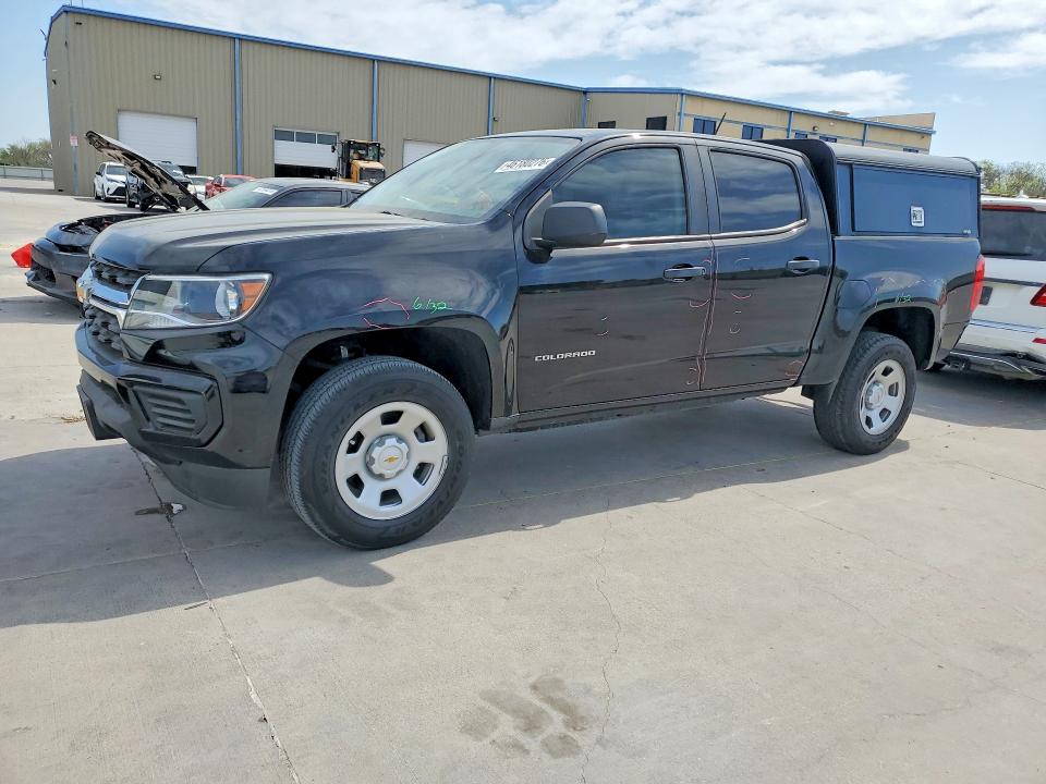 2021 Chevrolet Colorado VIN 1GCGSBEN5M1282595 COPART salvage auction — FRONT END, Salvage Title, sold $7,300 on 2026-07-09 (photo 1)