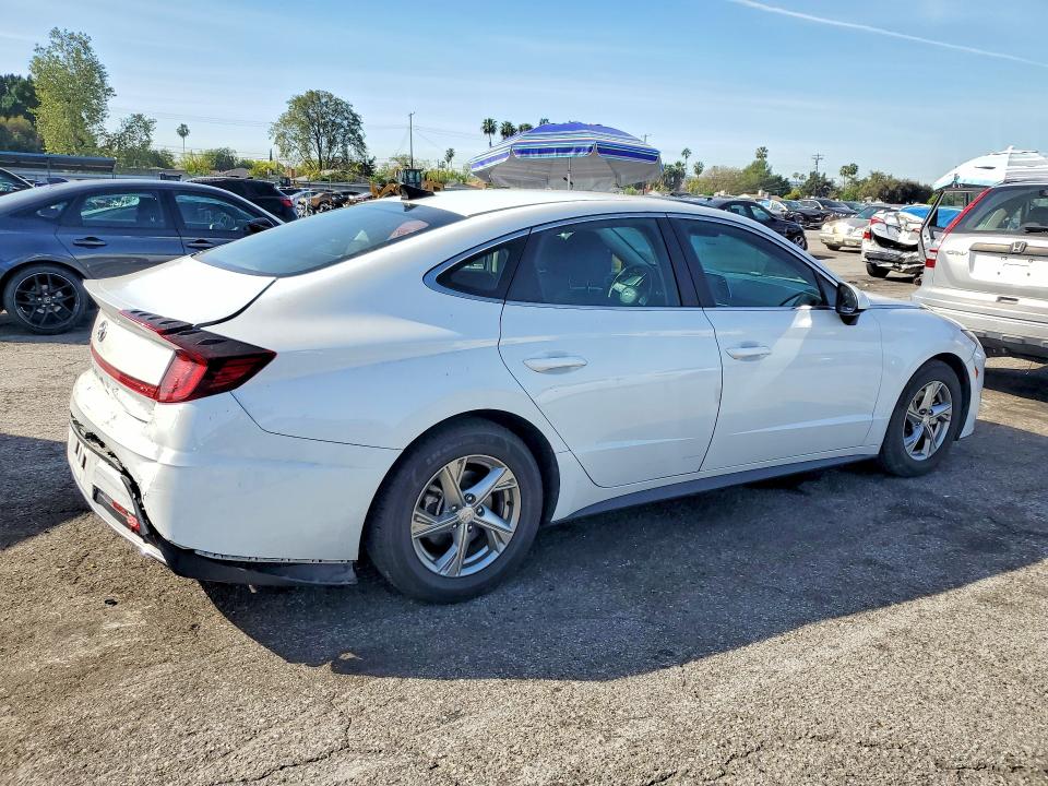 2022 Hyundai Sonata VIN 5NPEG4JAXNH143015 COPART salvage auction — Rear End, CA - SALVAGE CERTIFICATE, sold $4,550 on 2026-04-17 (photo 3)