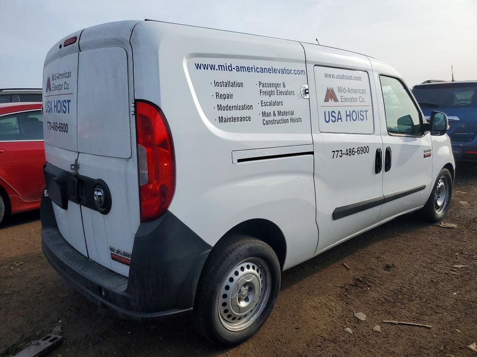 2017 Ram Promaster city VIN ZFBERFAB8H6F06950 COPART salvage auction — MINOR DENT/SCRATCHES, Il - Certificate Of Title, sold $1,500 on 2026-07-20 (photo 3)