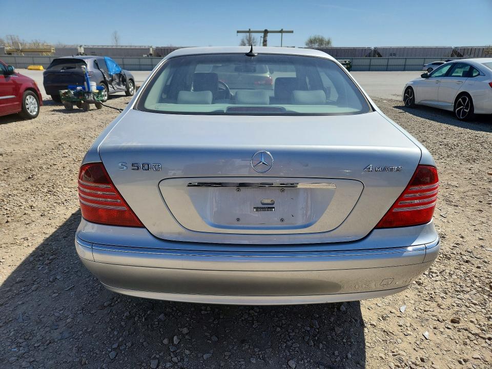 2004 Mercedes-benz S-klasse VIN WDBNG84J54A406888 COPART salvage auction — HAIL, Ks - Cert Of Title-Non Highway, sold $800 on 2026-07-07 (photo 6)