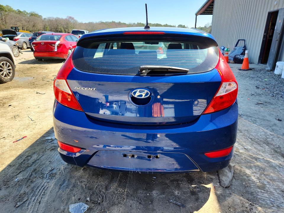 2017 Hyundai Accent VIN KMHCU5AE5HU333609 COPART salvage auction — FRONT END, De - Salvage Certificate, sold $425 on 2026-07-28 (photo 6)