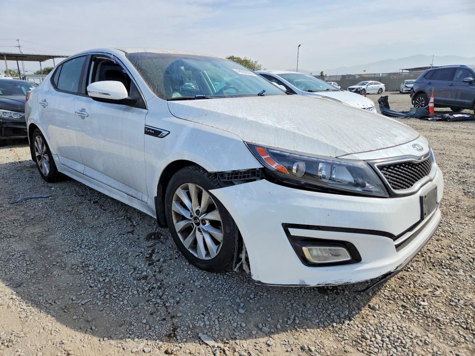 2015 Kia Optima VIN 5XXGR4A62FG515913 COPART salvage auction — FRONT END, Ca - Dis/Dlr/Exp Only Clean Title, sold $1,250 on 2026-07-17 (photo 4)