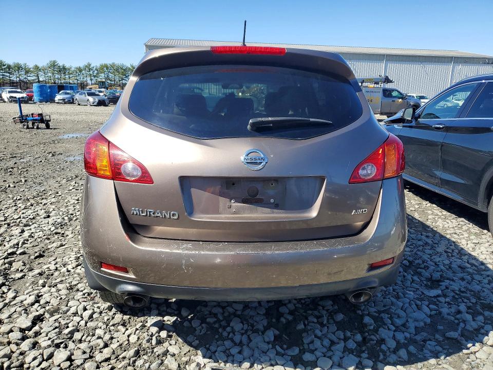 2010 Nissan Murano VIN JN8AZ1MW7AW100291 COPART salvage auction — BIOHAZARD/CHEMICAL, NJ - CERTIFICATE OF TITLE, sold $225 on 2026-07-29 (photo 6)