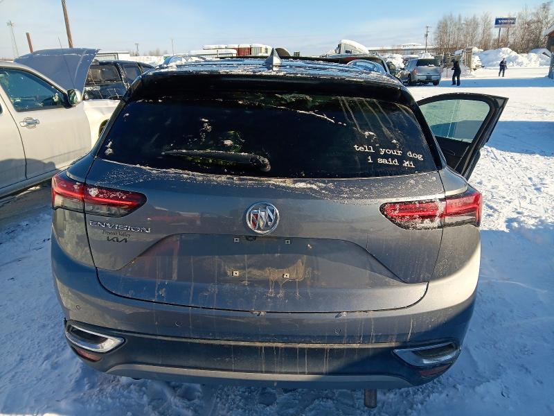 2021 Buick Envision VIN LRBFZNR44MD100330 COPART salvage auction — FRONT END, Ak - Bill Of Sale- Salvage, sold $25 on 2026-07-07 (photo 6)