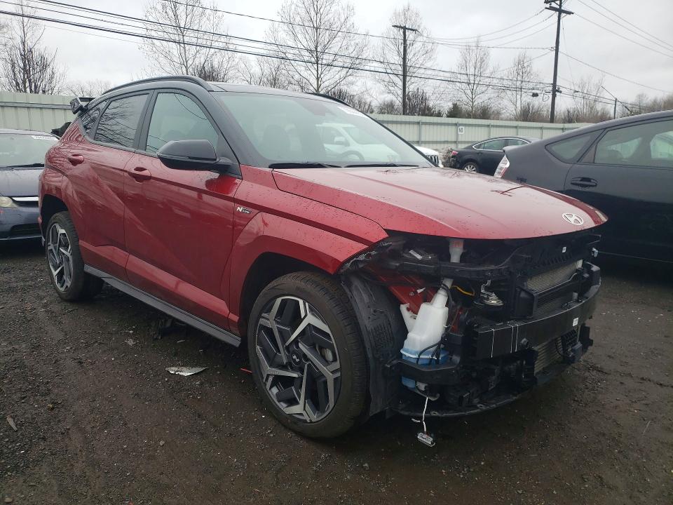 2024 Hyundai Kona VIN KM8HACA34RU072864 COPART salvage auction — SIDE, Ct - Cert Of Title-Salvage, sold $6,500 on 2026-07-14 (photo 4)