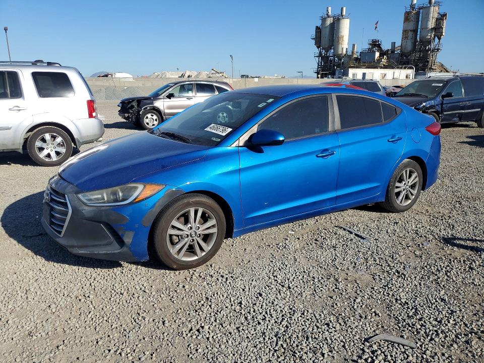 2018 Hyundai Elantra VIN KMHD84LF1JU554171 COPART salvage auction — FRONT END, Ca - Dis/Dlr/Exp Only Clean Title, sold $1,300 on 2026-07-03 (photo 1)