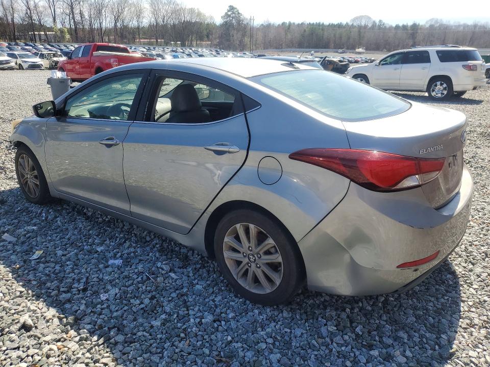2015 Hyundai Elantra VIN KMHDH4AE2FU423185 COPART salvage auction — FRONT END, Nc - Salvage Certificate Of Title, sold $575 on 2026-07-29 (photo 2)