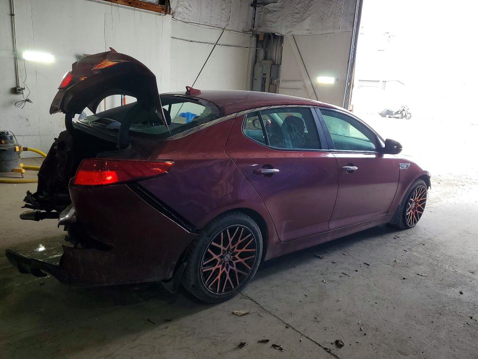 2014 Kia Optima VIN 5XXGR4A67EG333848 COPART salvage auction — REAR END, Ky - Bill Of Sale/Part Only/No Titl, sold $500 on 2026-07-06 (photo 3)