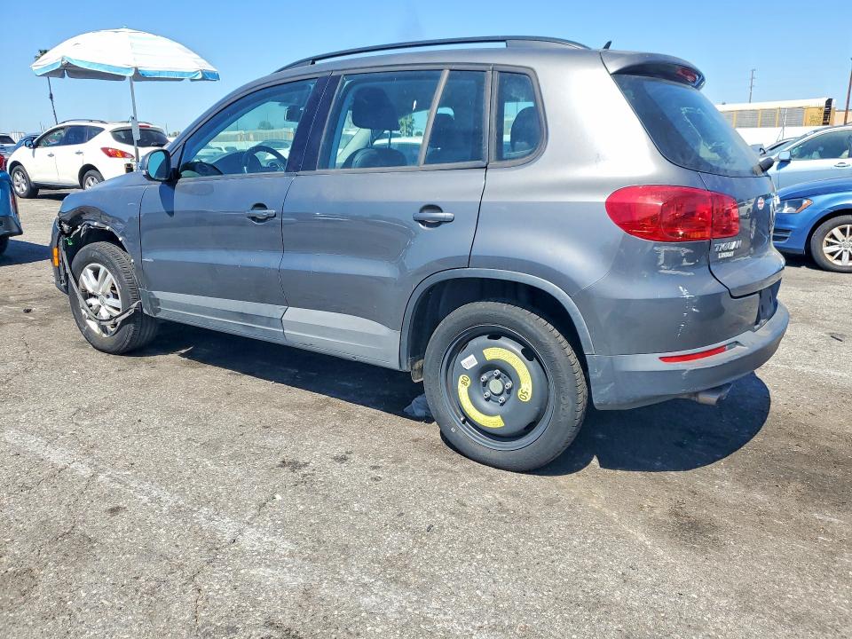 2016 Volkswagen Tiguan VIN WVGAV7AX4GW612389 COPART salvage auction — FRONT END, Salvage Title, sold $1,900 on 2026-08-04 (photo 2)