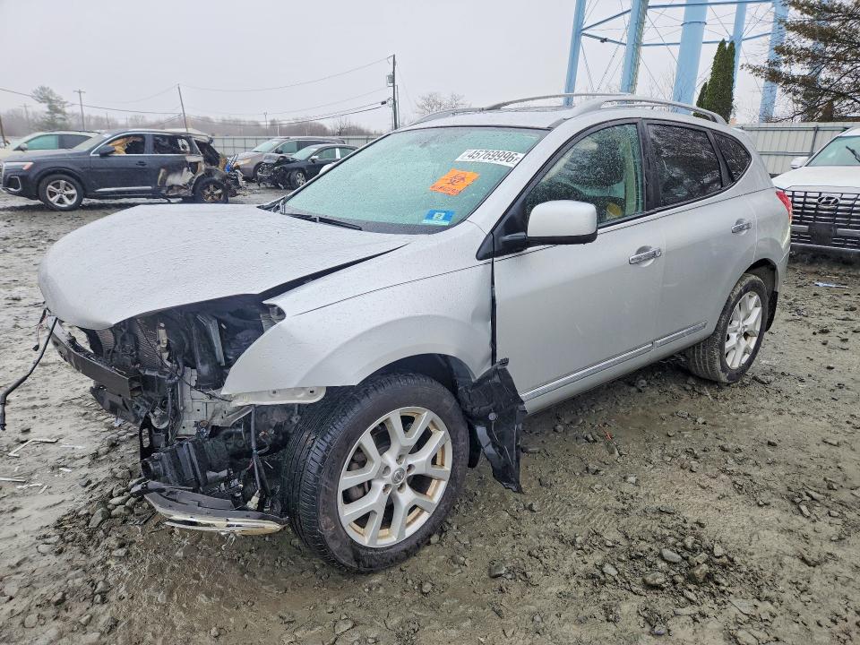 2011 Nissan Rogue VIN JN8AS5MV9BW303865 COPART salvage auction — FRONT END, Id - Salvage Certificate Of Title, sold $375 on 2026-07-27 (photo 1)