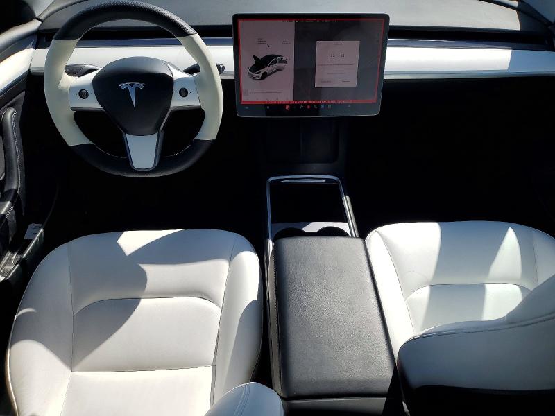 2021 Tesla Model 3 VIN 5YJ3E1EA4MF982791 COPART salvage auction — SIDE, Qc - Gravement Accidente, sold $6,800 on 2026-07-14 (photo 8)