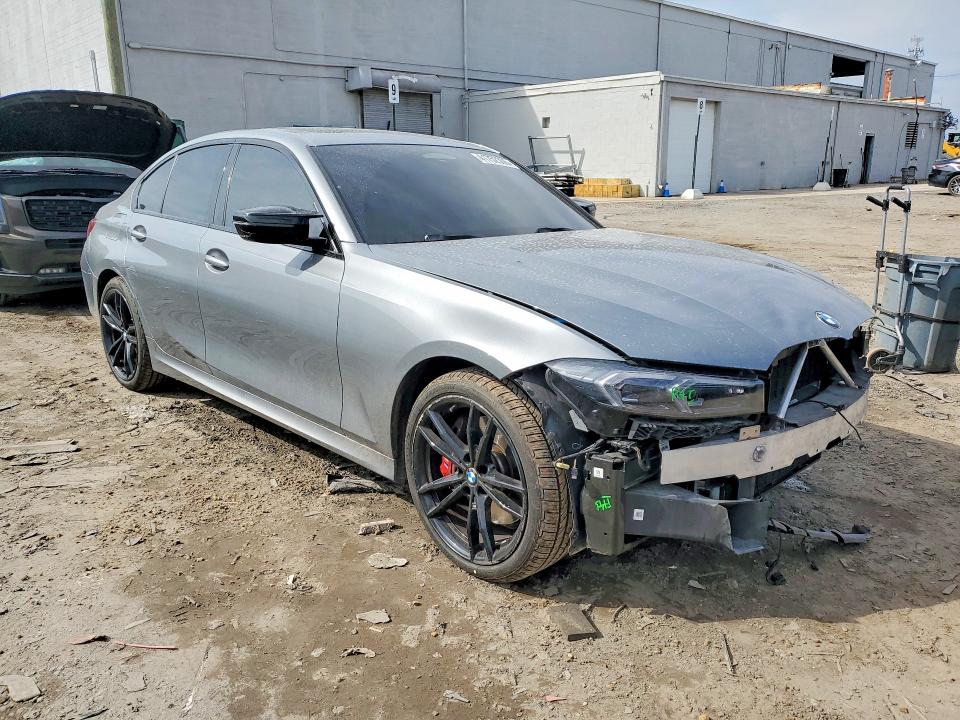 2023 BMW 3er VIN 3MW49FF06P8C99122 COPART salvage auction — FRONT END, MD - CERT OF SALVAGE < 75% DAMAGE, sold $7,200 on 2026-08-26 (photo 4)