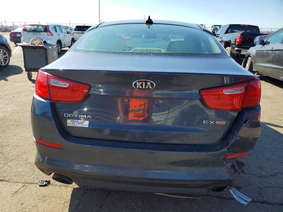 2015 Kia Optima VIN 5XXGN4A70FG445204 COPART salvage auction — REAR END, Salvage Title, sold $900 on 2026-07-22 (photo 6)