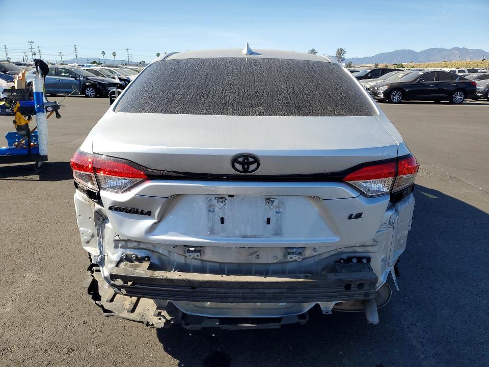 2022 Toyota Corolla VIN JTDEPMAE8NJ230664 COPART salvage auction — REAR END, Ca - Salvage Certificate, sold $6,200 on 2026-07-22 (photo 6)