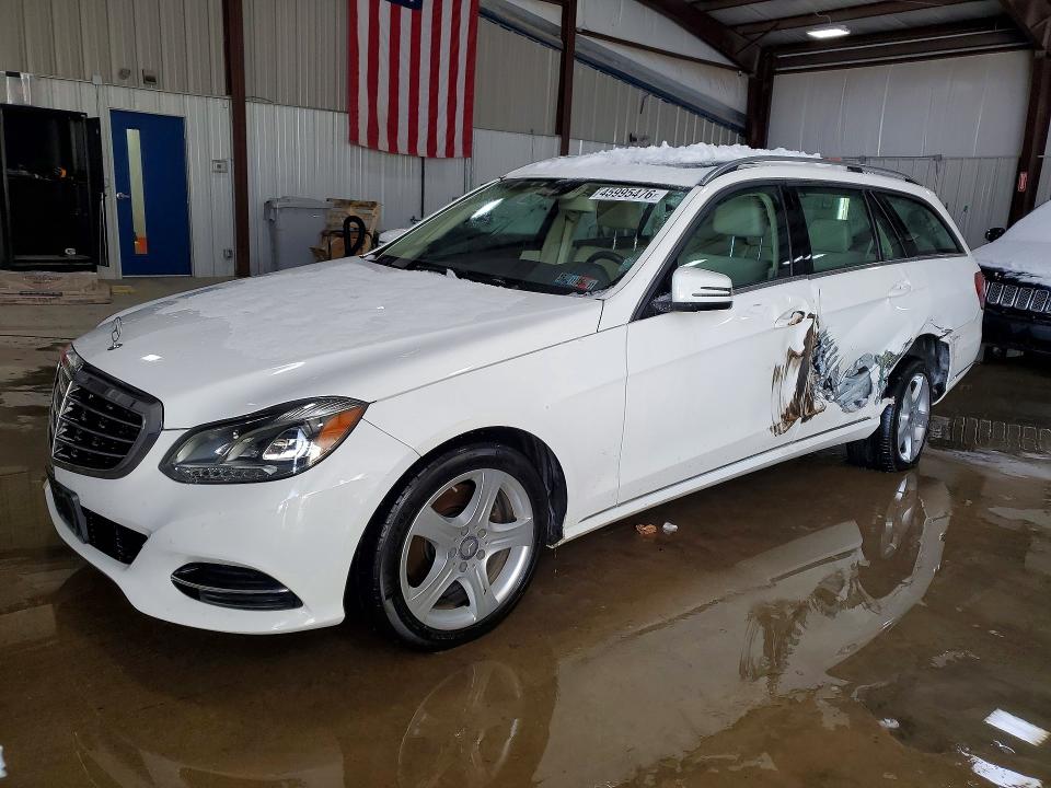 2015 Mercedes-benz E-klasse VIN WDDHH8JBXFB105755 COPART salvage auction — SIDE, Oh - Cert Of Title-Salvage, sold $4,850 on 2026-08-05 (photo 1)