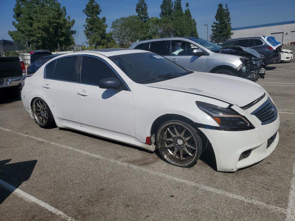 2007 Infiniti G VIN JNKBV61E57M721245 COPART salvage auction — FRONT END, Ca - Salvage Certificate, sold $1,650 on 2026-07-14 (photo 4)