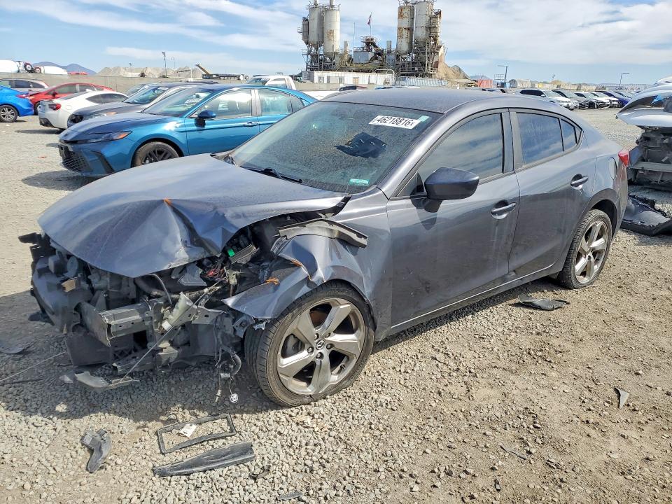 2016 Mazda 3 VIN 3MZBM1T71GM326096 COPART salvage auction — FRONT END, Ca - App For Dup Clean Or Ac, sold $650 on 2026-07-10 (photo 1)