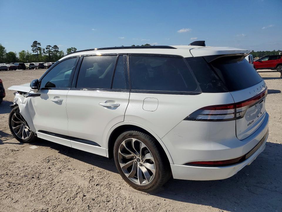 2025 Lincoln Aviator VIN 5LM5J6WC5SGL23437 COPART salvage auction — FRONT END, Tx - Salvage Vehicle Title, sold $12,400 on 2026-07-07 (photo 2)