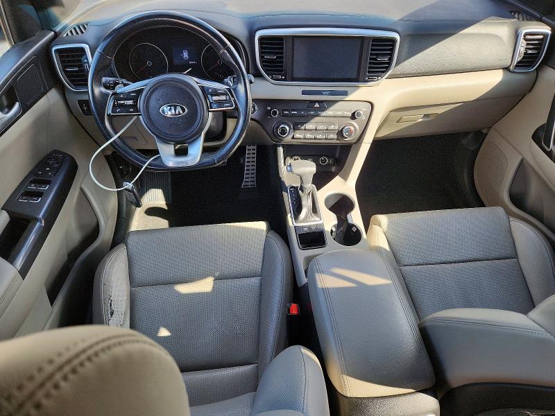 2020 Kia Sportage VIN KNDP63AC8L7650942 COPART salvage auction — FRONT END, NM - CERT OF TITLE-SALVAGE, sold $3,600 on 2026-07-09 (photo 8)