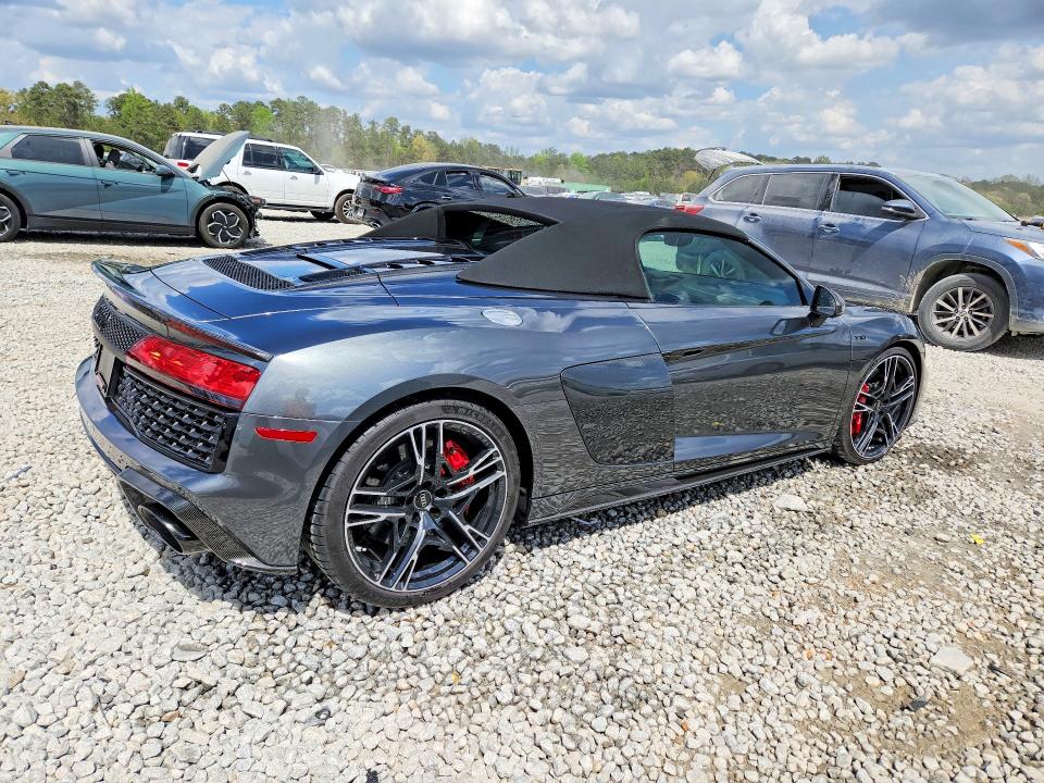 2023 Audi R8 VIN WUA4BCFX7P7902232 COPART salvage auction — SIDE, Ga - Cert Of Title-Salvage, sold $117,000 on 2026-07-14 (photo 3)