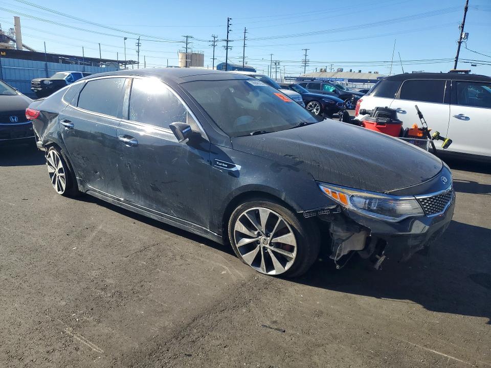 2016 Kia Optima VIN 5XXGW4L26GG051738 COPART salvage auction — FRONT END, Ca - Salvage Certificate, sold $250 on 2026-07-22 (photo 4)
