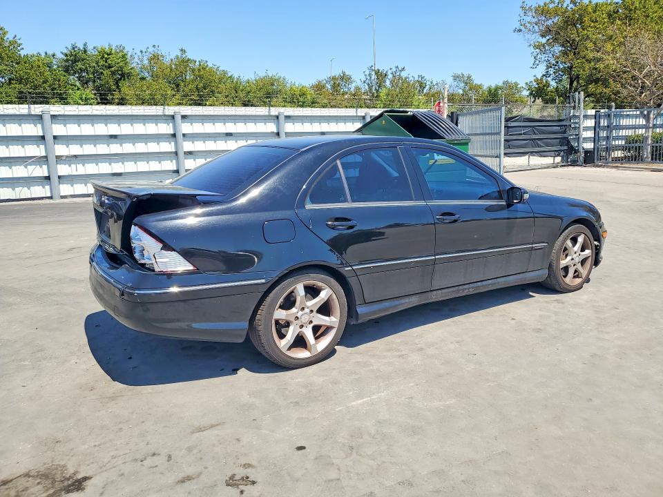 2007 Mercedes-benz C class VIN WDBRF52H17F884672 COPART salvage auction — REAR END, Fl - Cert Of Title Slvg Rebuildable, sold $350 on 2026-08-10 (photo 3)