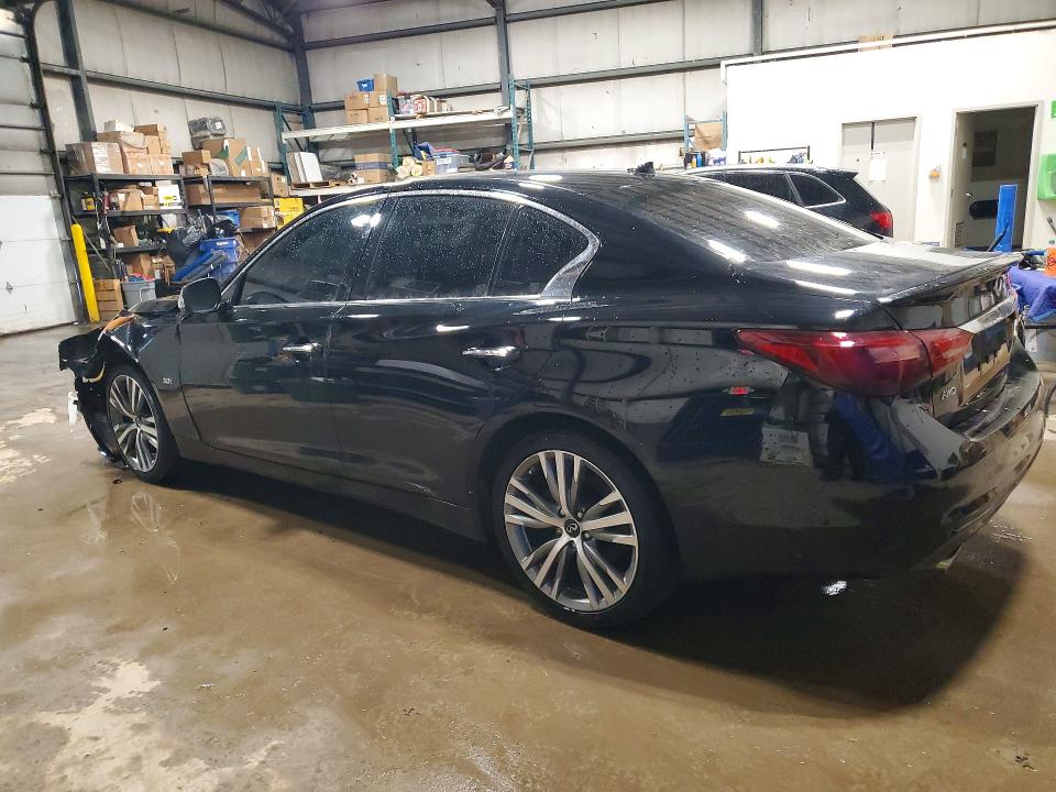 2019 Infiniti Q50 VIN JN1EV7AR9KM551667 COPART salvage auction — FRONT END, On - Permit Salvage, sold $4,600 on 2026-07-16 (photo 2)