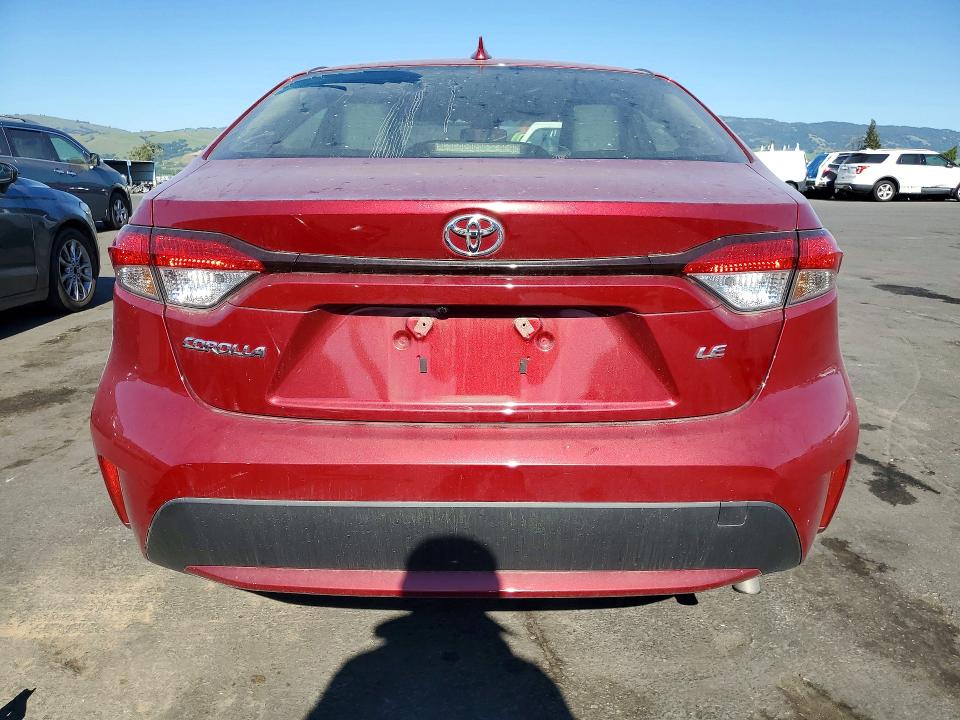 2022 Toyota Corolla VIN JTDEPMAE6NJ232221 COPART salvage auction — FRONT END, CA - SALVAGE CERTIFICATE, sold $6,100 on 2026-07-09 (photo 6)