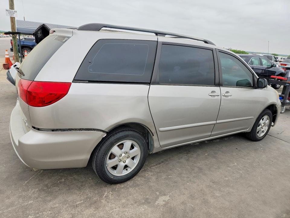 2006 Toyota Sienna VIN 5TDZA23CX6S420148 COPART salvage auction — REAR END, Tx - Salvage Vehicle Title, sold $1,200 on 2026-07-02 (photo 3)
