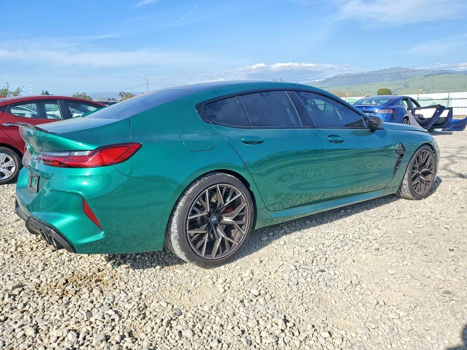 2025 BMW M8 VIN WBSGV0C04SCU91209 COPART salvage auction — REAR END, Ca - Salvage Certificate, sold $60,000 on 2026-07-02 (photo 3)