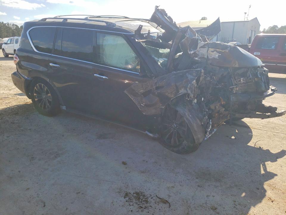 2017 Nissan Armada VIN JN8AY2NE5H9700265 COPART salvage auction — FRONT END, Ms - Cert Of Title-Salvaged, sold $1,000 on 2026-07-10 (photo 4)