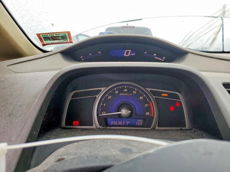 2008 Honda Civic VIN 2HGFA15908H516260 COPART salvage auction — FRONT END, Pa - Cert Of Salvage-R=Reconstructe (P), sold $500 on 2026-07-02 (photo 9)