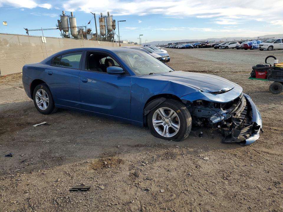 2022 Dodge Charger VIN 2C3CDXBGXNH259123 COPART salvage auction — FRONT END, Ca - Salvage Certificate, sold $2,200 on 2026-07-25 (photo 4)