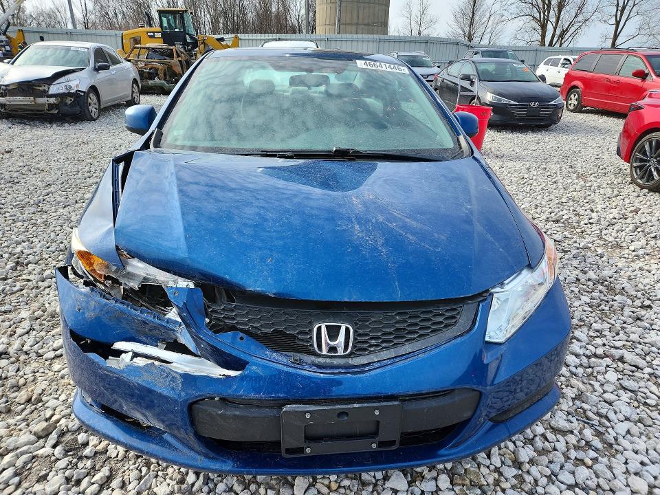 2012 Honda Civic VIN 2HGFG3B80CH530013 COPART salvage auction — FRONT END, Mi - Certificate Of Title, sold $2,050 on 2026-07-02 (photo 5)