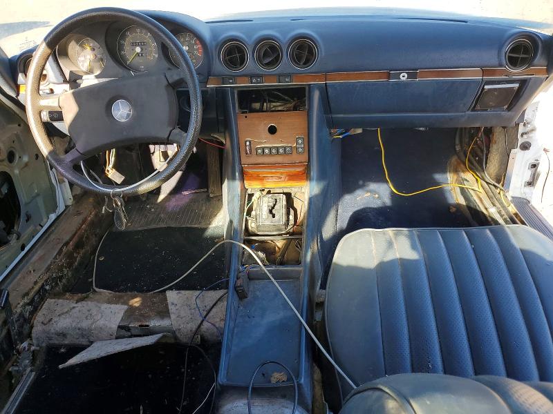 1982 Mercedes-benz Sl-klasse VIN WDBBA45A6CB010991 COPART salvage auction — VANDALISM, CA - SALVAGE ACQUISITION BILLOFSALE, sold $10 on 2026-07-31 (photo 8)