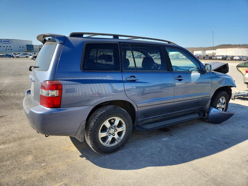 2007 Toyota Highlander VIN JTEHP21A870205007 COPART salvage auction — FRONT END, OK - CERT OF TITLE-SALVAGE, sold $675 on 2026-07-24 (photo 3)