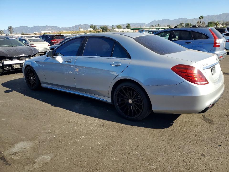 2015 Mercedes-benz S class VIN WDDUG8CB6FA087582 COPART salvage auction — MINOR DENT/SCRATCHES, CA - DIS/DLR/EXP ONLY CLEAN TITLE, sold $5,700 on 2026-07-27 (photo 2)