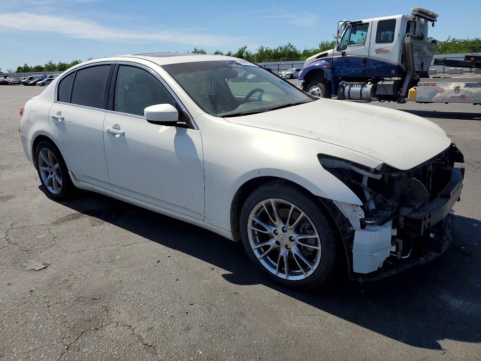 2011 Infiniti G37 VIN JN1CV6AP3BM304743 COPART salvage auction — FRONT END, CA - SALVAGE CERTIFICATE, sold $1,350 on 2026-07-16 (photo 4)