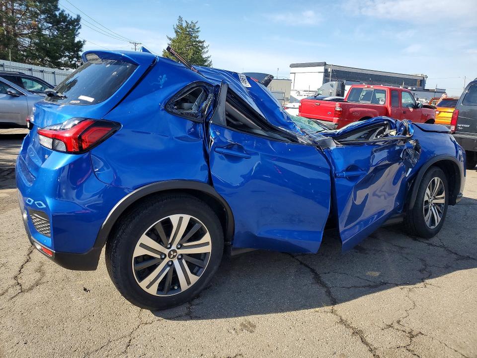 2021 Mitsubishi Outlander sport VIN JA4ARUAU9MU005516 COPART salvage auction — ALL OVER, IN - CERT OF TITLE-SALVAGE TITLE, sold $80 on 2026-07-24 (photo 3)