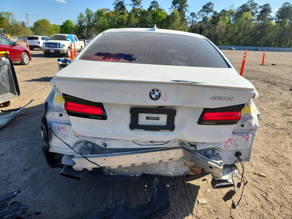 2021 BMW 5 series VIN WBA53BH0XMWX24811 COPART salvage auction — REAR END, Id - Salvage Certificate Of Title, sold $19,700 on 2026-07-10 (photo 6)