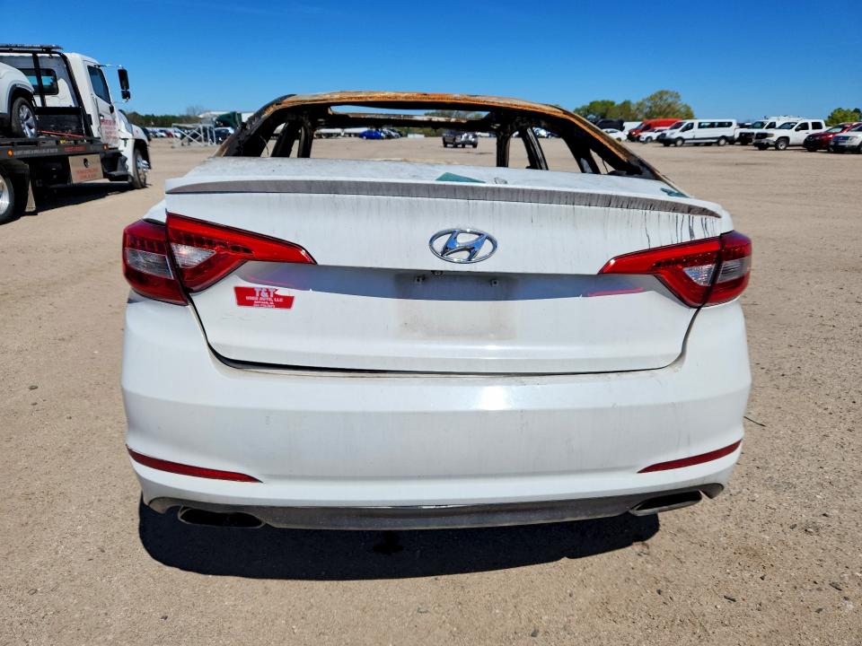 2017 Hyundai Sonata VIN 5NPE34AF1HH478501 COPART salvage auction — BURN, Al - Cert Of Title-Salvage Title, sold $200 on 2026-07-02 (photo 6)
