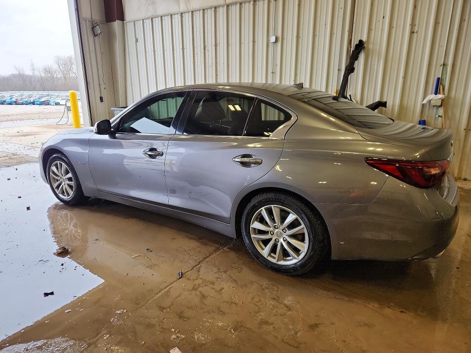 2018 Infiniti Q50 VIN JN1CV7AP8JM241188 COPART salvage auction — VANDALISM, In - Cert Of Title-Salvage Title, sold $250 on 2026-06-29 (photo 2)